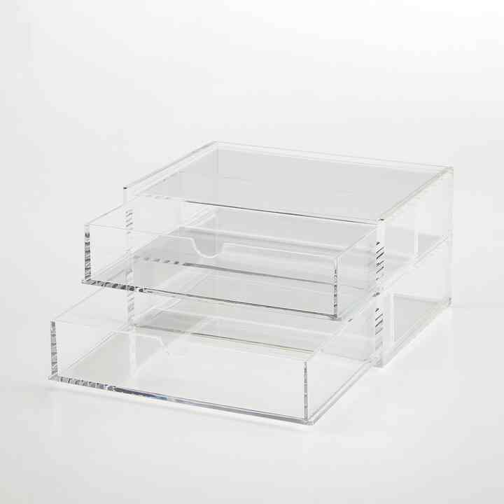 Acrylic Storage Large Case 2 Drawers (2 options)