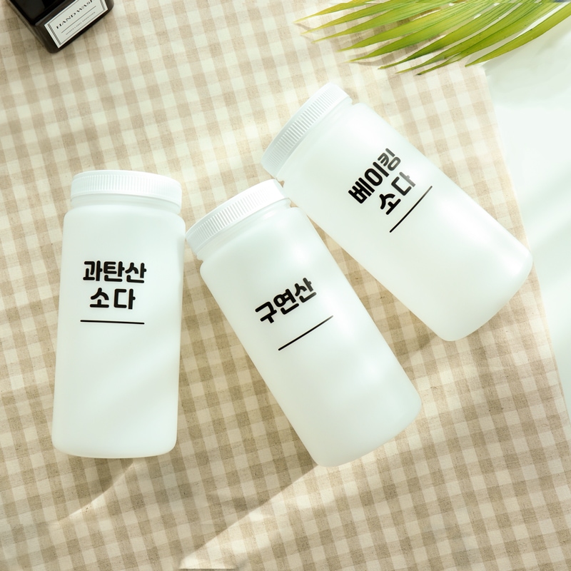 위띵크 레터링 세제 소분용기 가루 세제통 1L