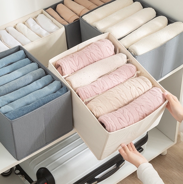 THE살림앤코 1+1 탄탄한 접이식 속옷 의류 수납 옷정리함 3size - 최저가 7,110원