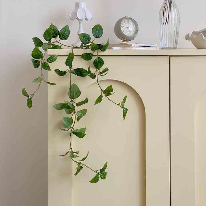 ハンギングプラント クレマチス グリーンリーフ 造花