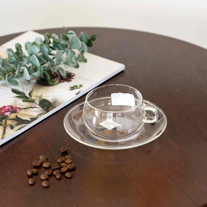 UNITEA カップ&ソーサー 230ml ガラス