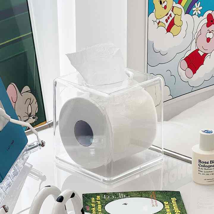 透明 アクリル ティッシュケース