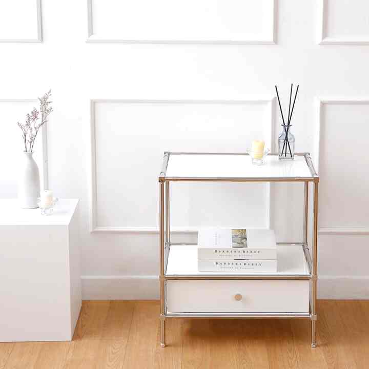 モジュール収納棚 ガラス製コンソール 