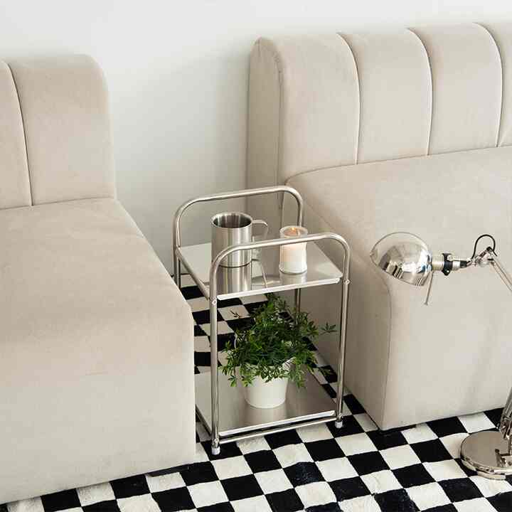 ステンレス 2段 ミニシェルフ