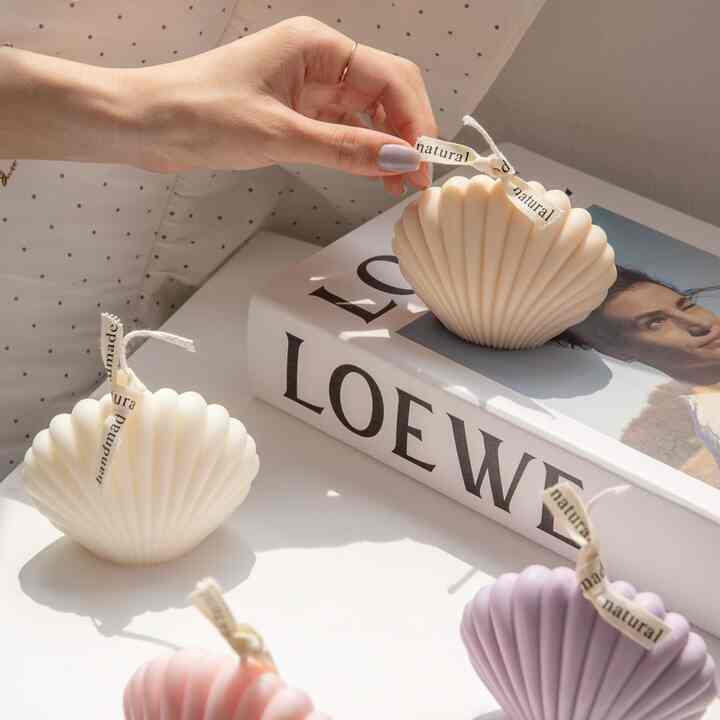 CLAM オブジェキャンドル［4色］