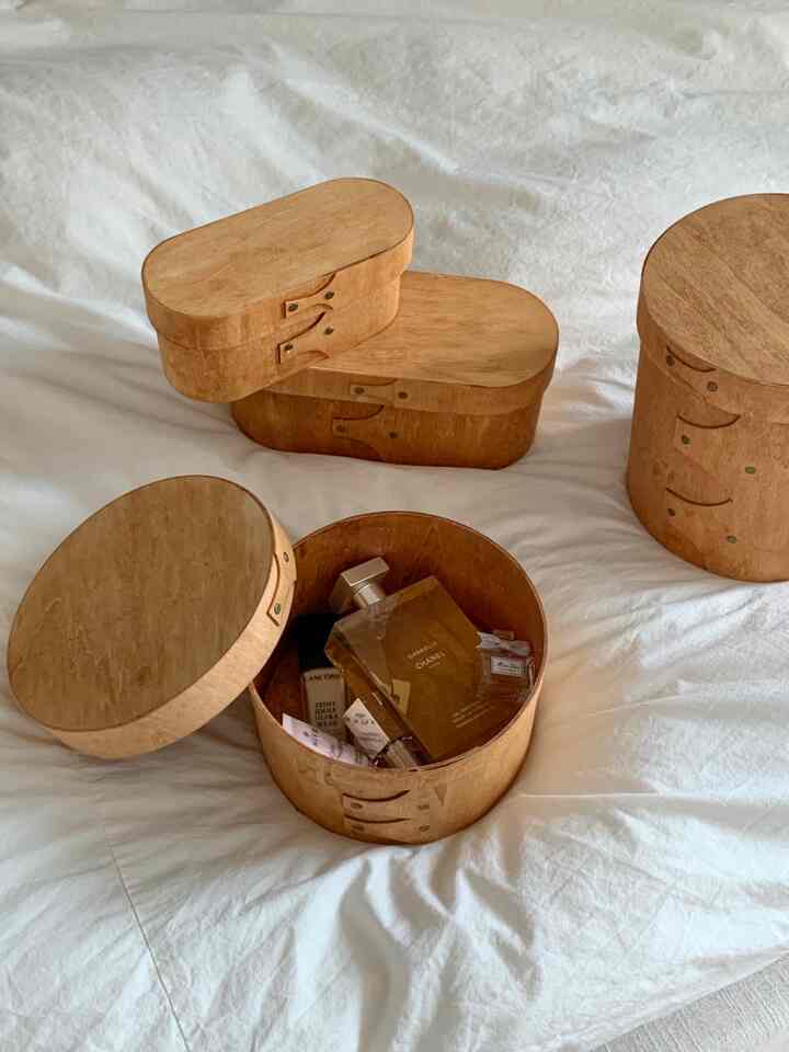 natural wood living shaker box