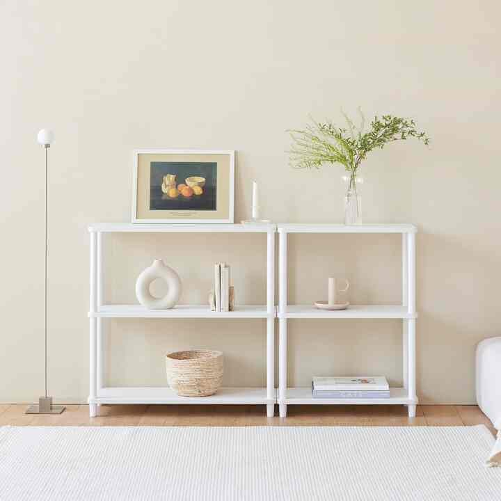 DAILY ラウンドスクエア シェルフ 3段［2色・2サイズ］