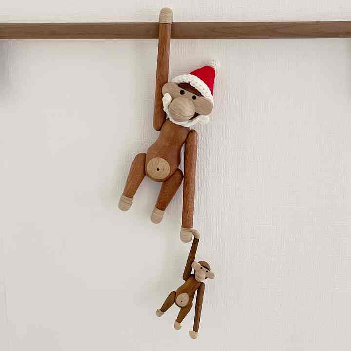 ウッド サル オブジェ［2サイズ］