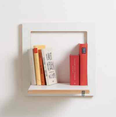 Fläpps Regal 40×40-1 – Weiß 壁掛けシェルフ