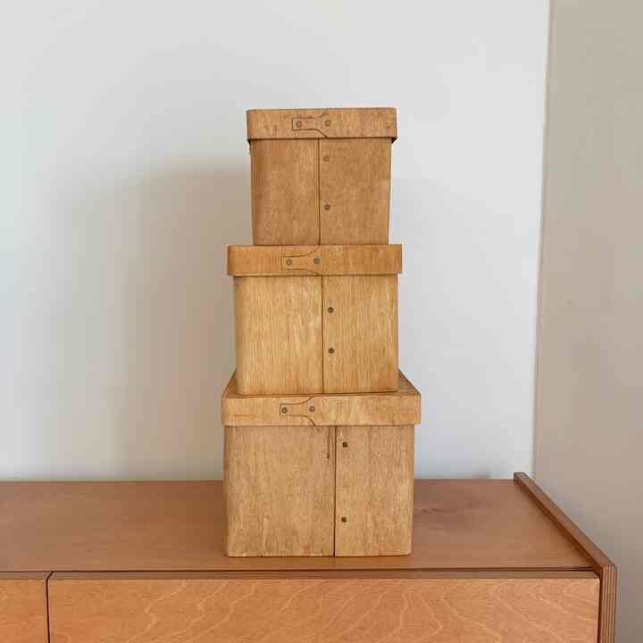SQUARE wood shaker box［3サイズ］