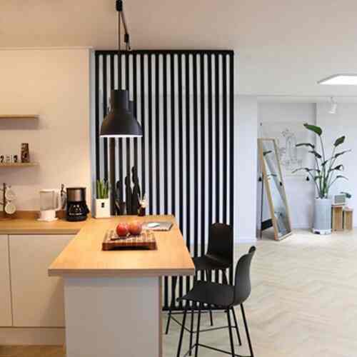 ストライプ パーテーション［4色・3サイズ］