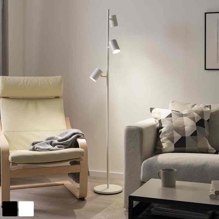 NYMÅNE Floor Lamp with 3-Spotlights
