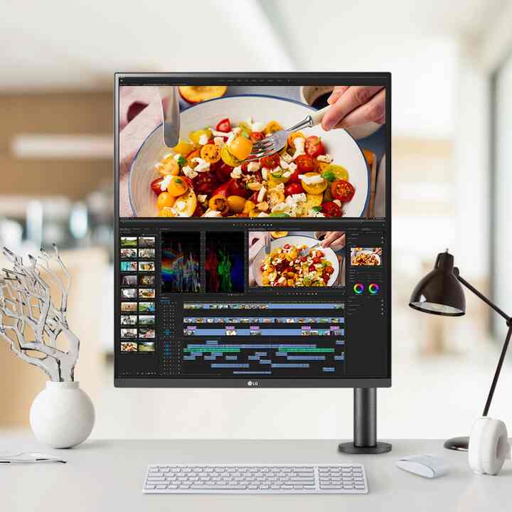 28MQ780-B DualUp Monitor 27.6型 デュアルWQHDディスプレイ アームスタンド式