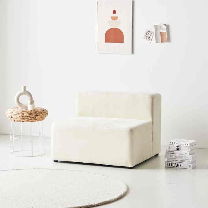 スクエア アクアテックス ソファ 背もたれスツール【2colors】