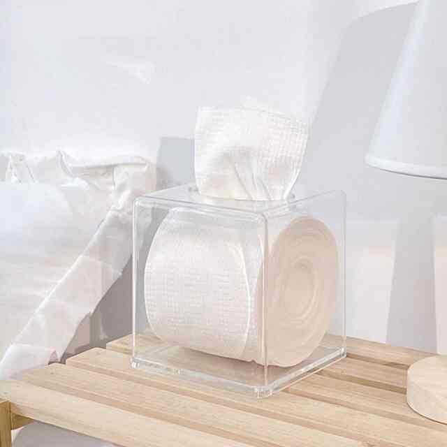 クリア ロール ティッシュケース