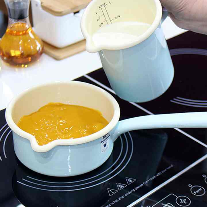 ホーロー ミルクパン／ソースパン 14cm