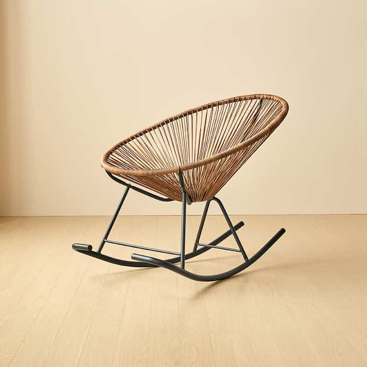 エッグスイング ラタン 1人掛けアウトドアチェア［6色］