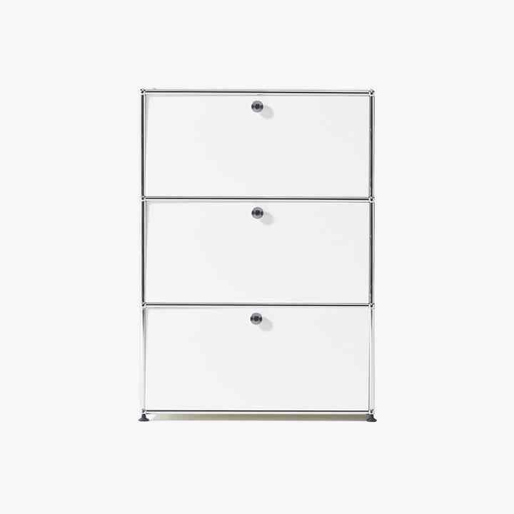 キャビネット ドロップダウンドアx2 エクステンションドアx1 ［14色］