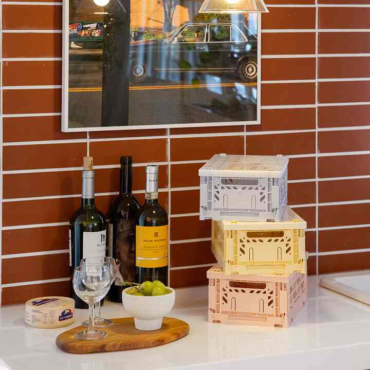 折りたたみ収納ボックス 専用フタ［6色・3サイズ］