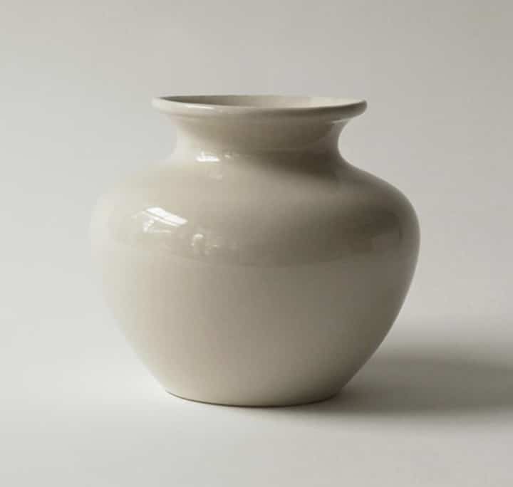 Round Vase · Sand · Large