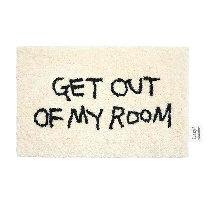Get Out Of My Room Bedroom Bedside Simple Bathroom Absorbent Non-slip Mat