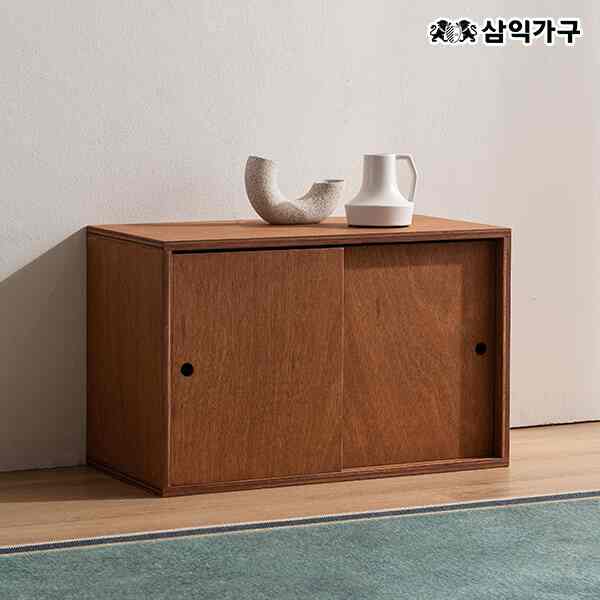 CONNECT ラワン材 スライディング 収納棚