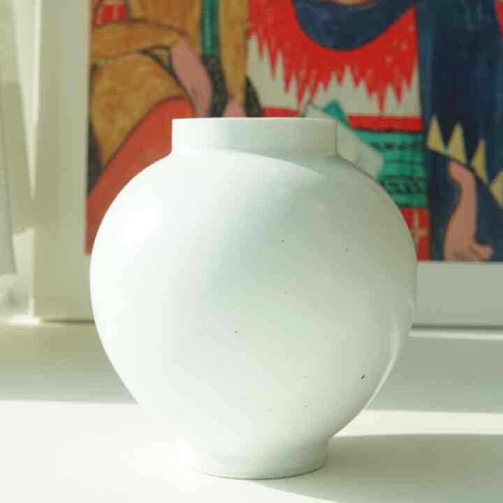 白磁 ムーンジャー セラミック フラワーベース