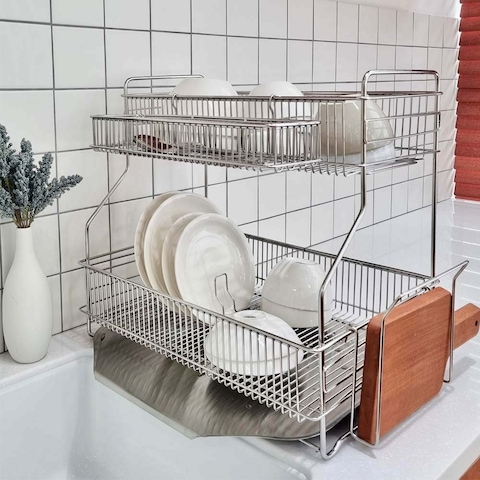 식기건조대 304스텐 2단