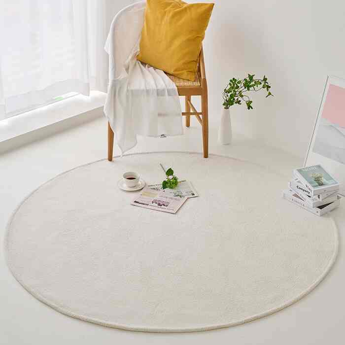 ウォッシャブル ソフト モダン 円形ラグ［8色・4サイズ］