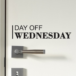 세로라인 day off  휴무 휴일표시 영어 가게 레터링 도어스티커