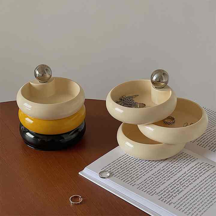 回転 アクセサリートレイ［4色］