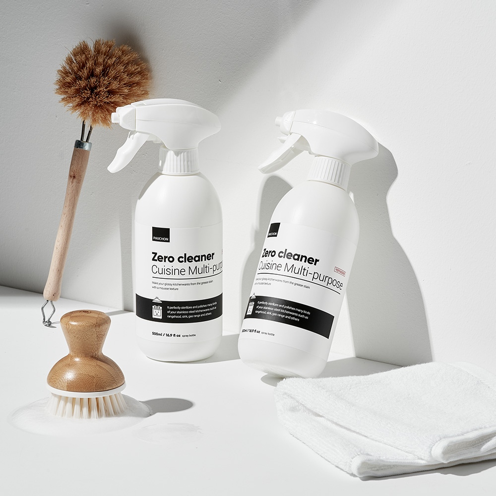 뽀숑 1+1 뽀숑 기름때 제거 제로크리너 500ml 찌든때 클리너 다목적 세정제 가스렌지 후드