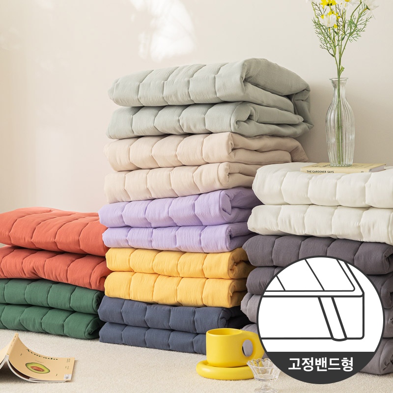 스타일링홈 퓨어터치 알러지케어 항균 워싱 고정밴드 침대패드 10colors