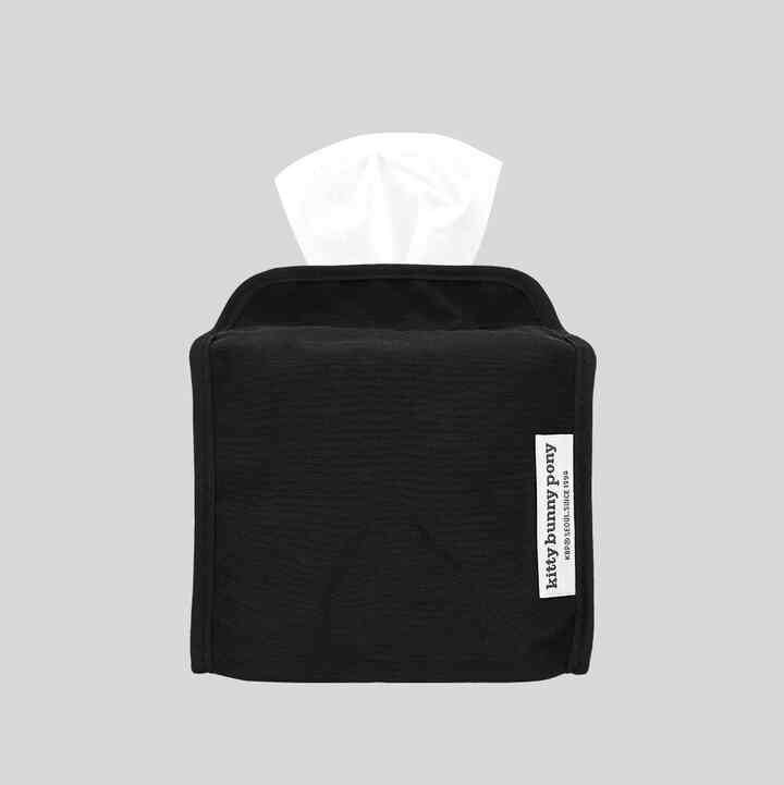 Easy Black Half Tissuebox Cover ティッシュカバー