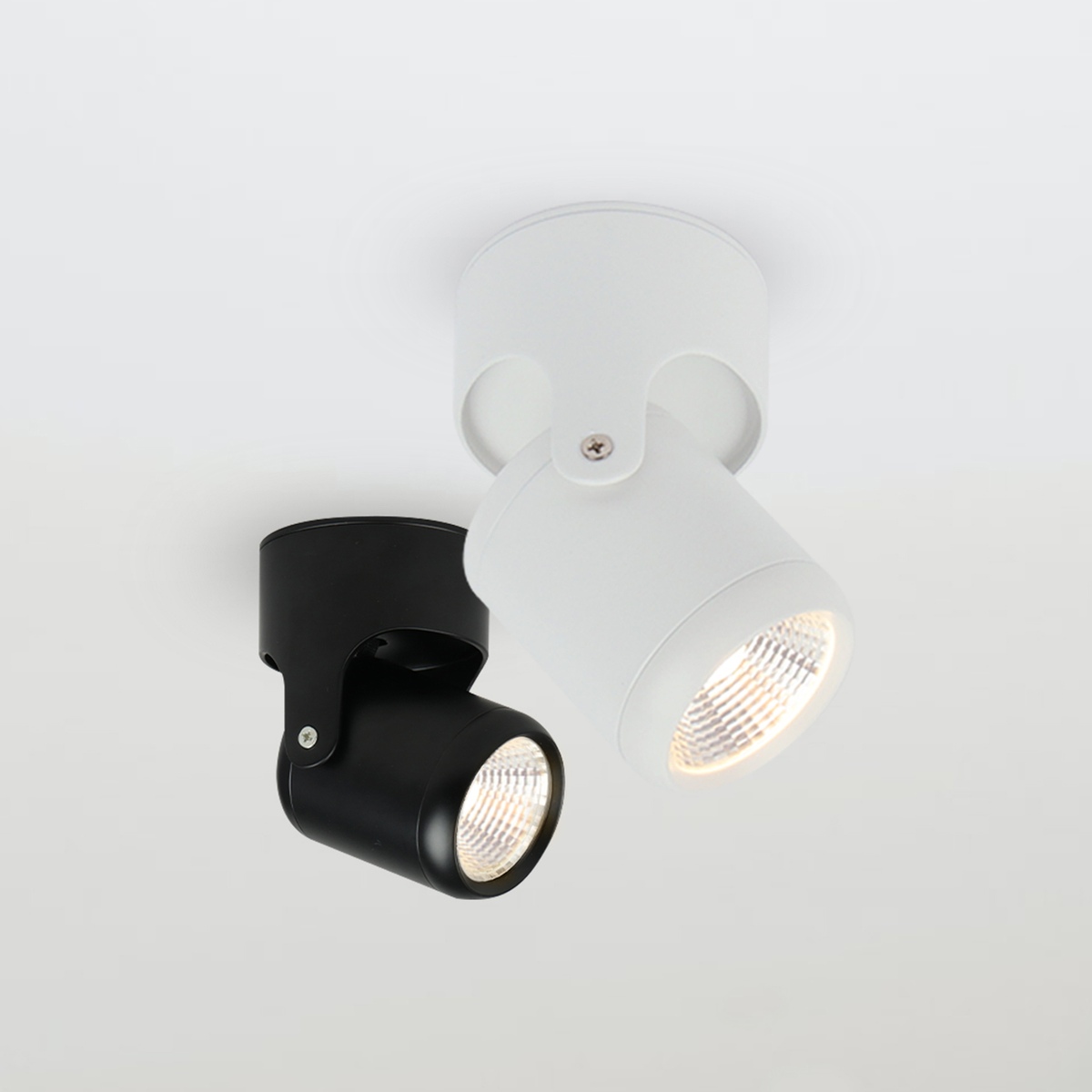 텐브릭스 코이 LED일체형 3인치 COB 원형 직부등 스포트조명 5W 2colors