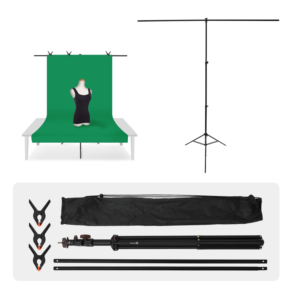 대한 T자 촬영용 배경천 배경지 거치대 스탠드 M 150x230cm