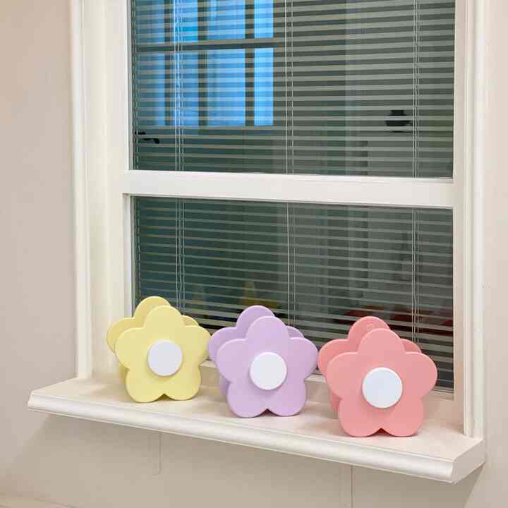 木製 フラワー ティッシュホルダー［3色］