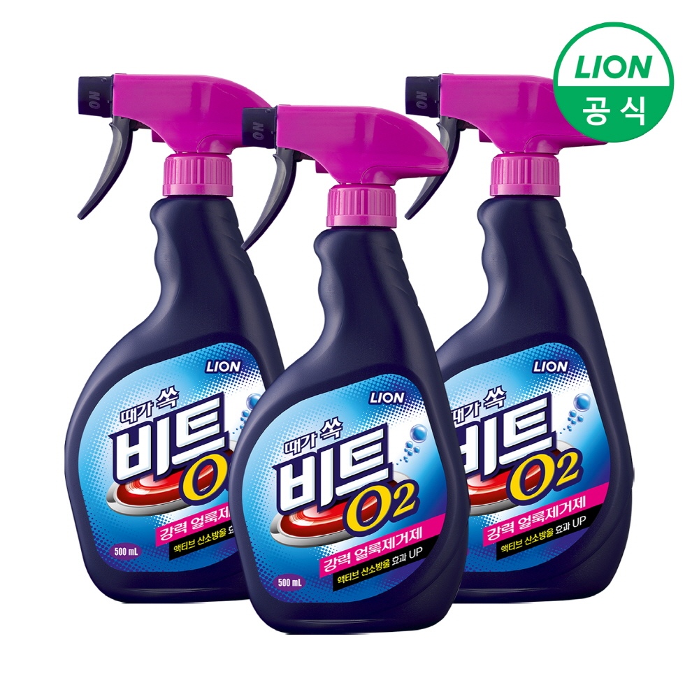 O2 강력얼룩제거제 스프레이 500ml X 3개 가격 비교 비트 O2 강력얼룩제거제 스프레이 500ml X 3개