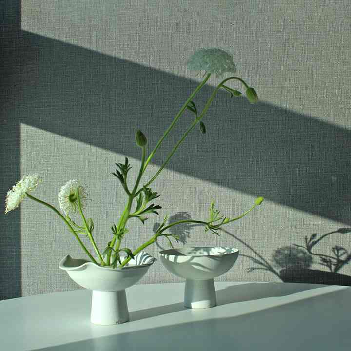 生け花 陶器 花瓶 円形デザイン［2サイズ］