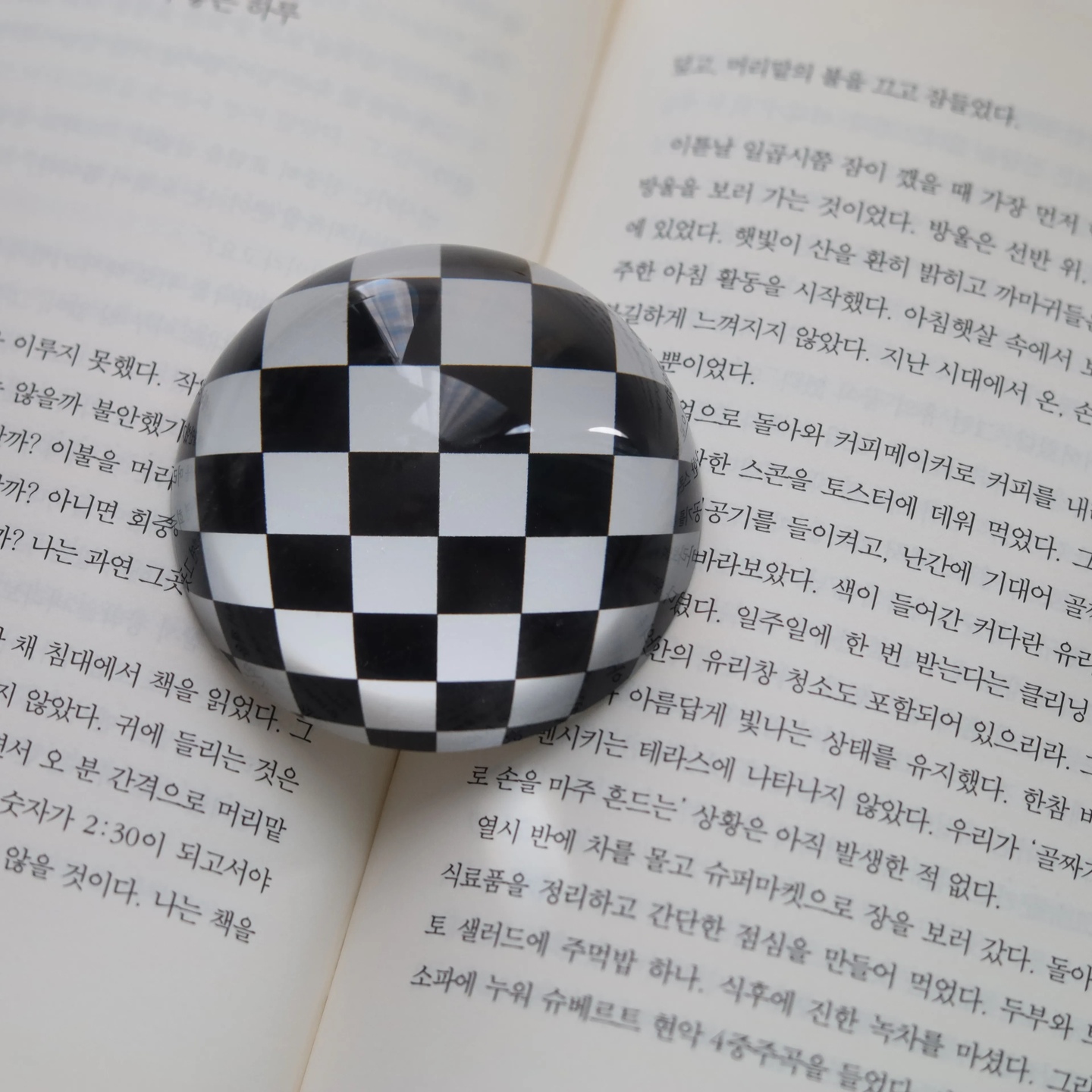 chekckerboard ペーパーウェイト Black