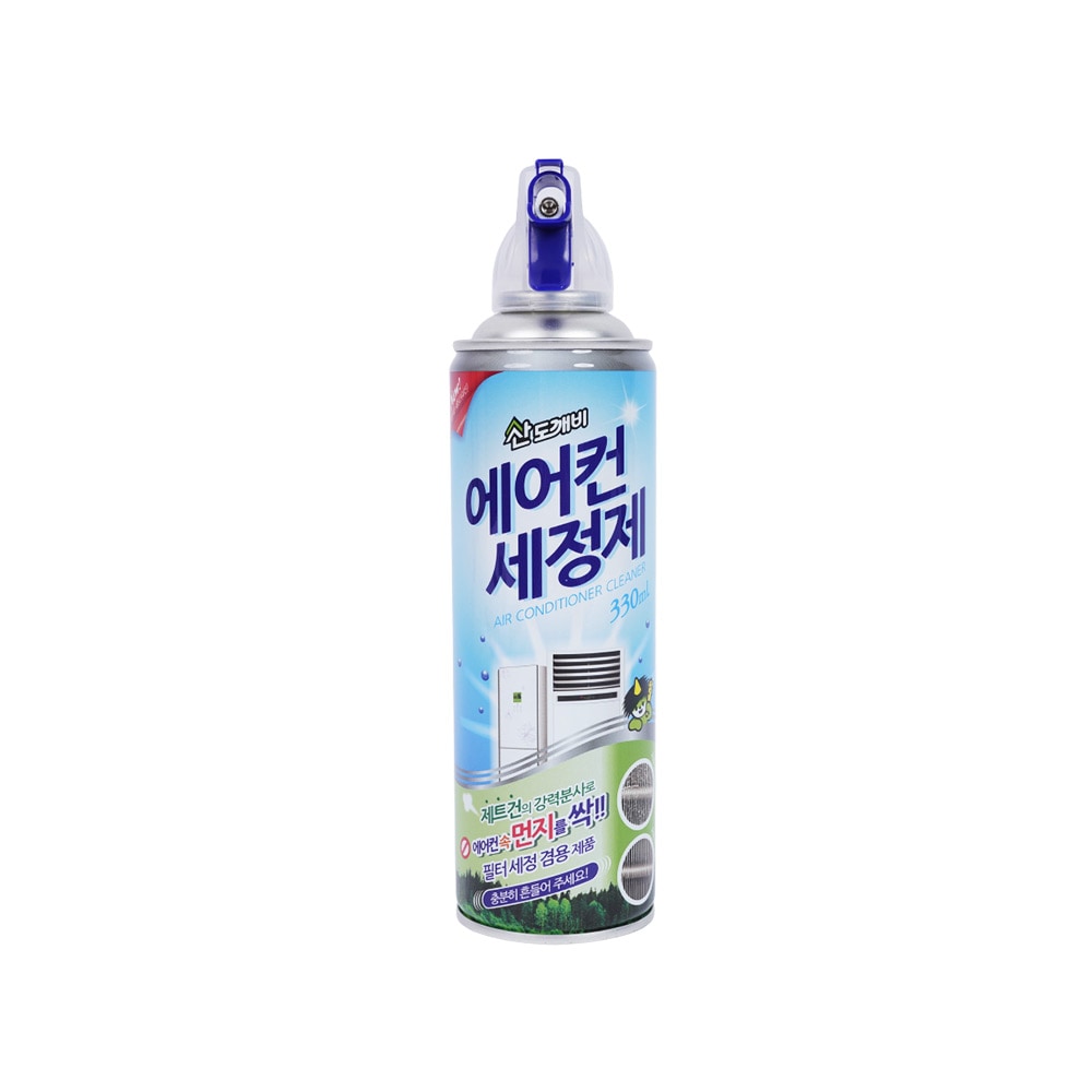 오늘의집 산도깨비 에어컨세정제330ml 에어컨냄새제거 탈취제 스프레이 에어컨필터청소 곰팡이제거