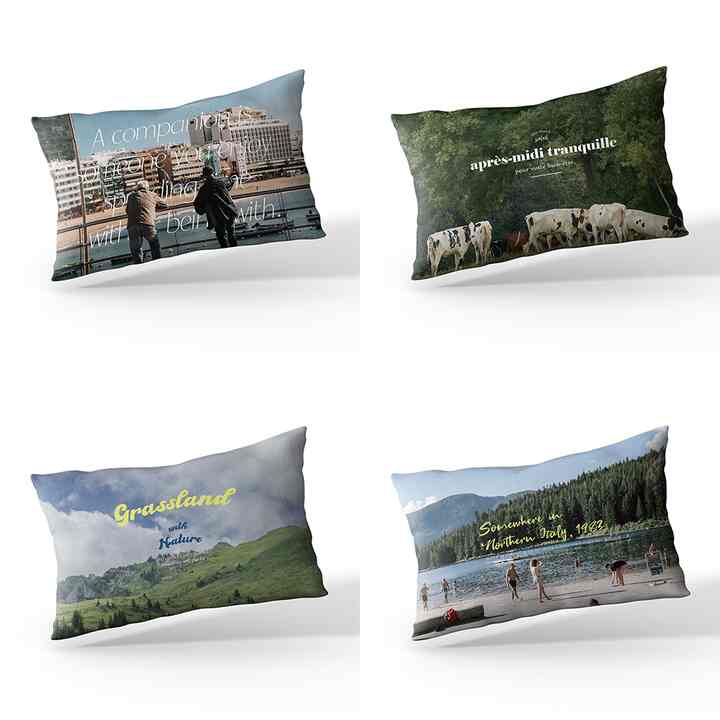 PHOTO 枕カバー 50x70cm［17種］