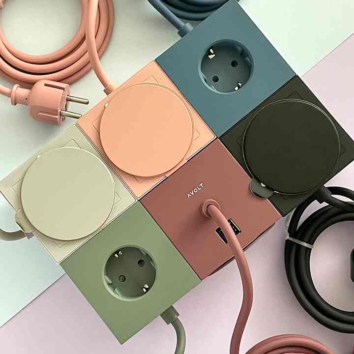 AVOLT 電源タップ［7色］