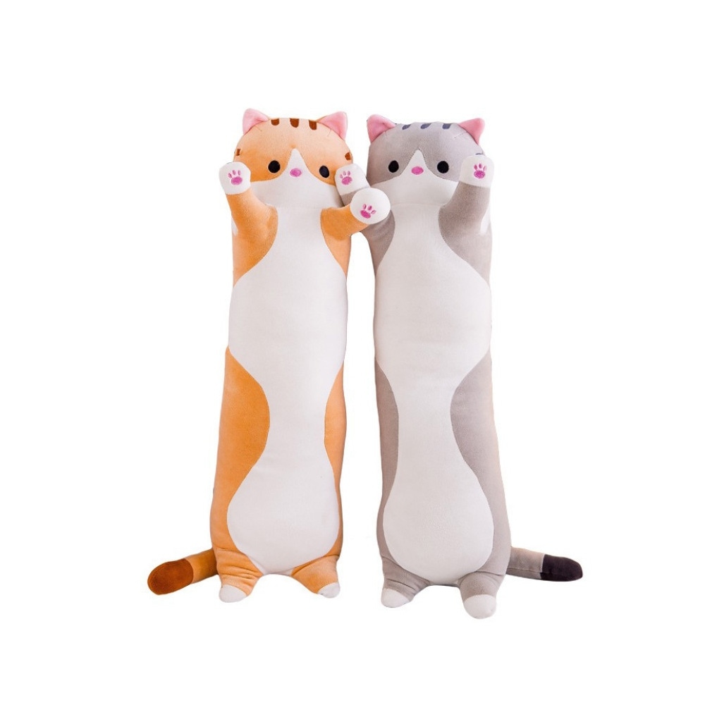 청년토이 고양이 모찌 바디필로우 긴베개 꿀잠베개 - 그레이 5size
