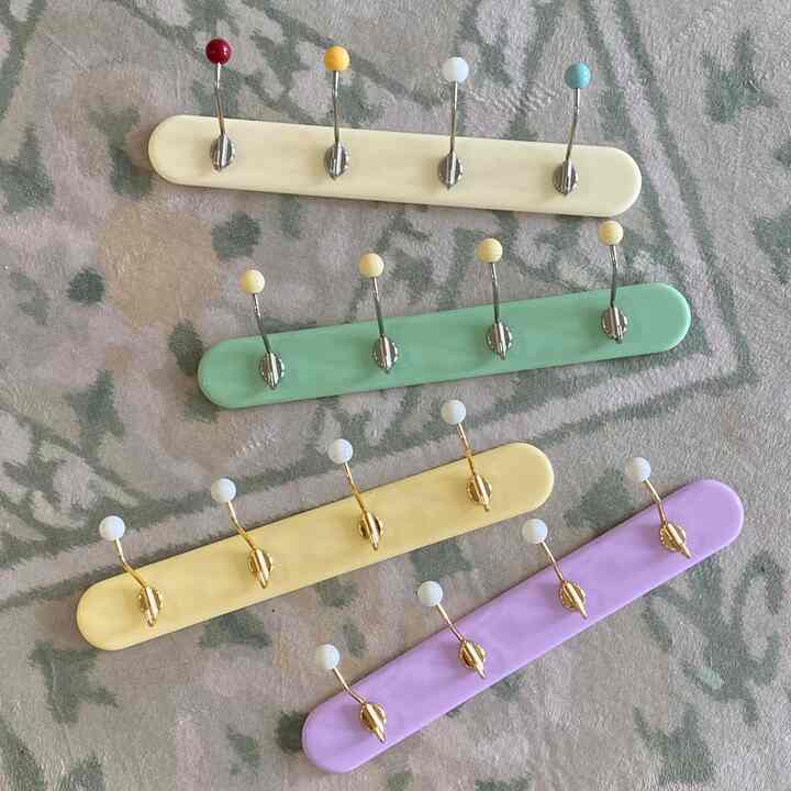 ヴィンテージ ミニウォールフック［4色］