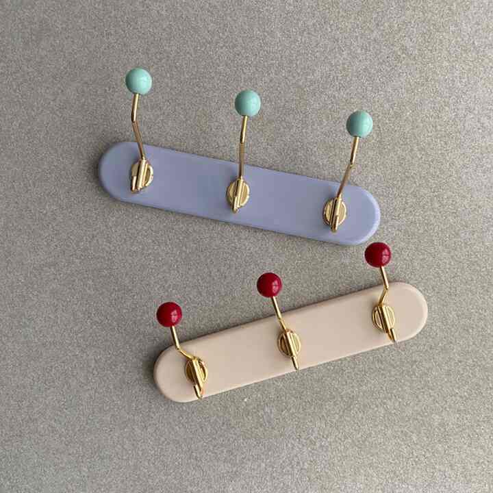 ヴィンテージ ミニウォールフック 3連【2colors】