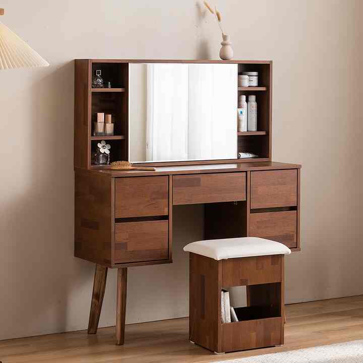 PARENT MERBAU ミラー付き ドレッサー 100cm［2色］