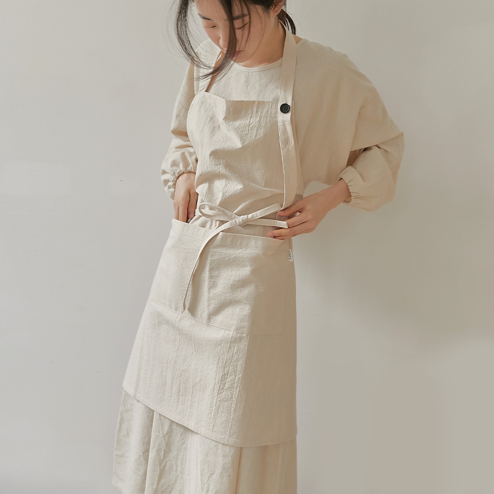 모던 심플 바리스타 카페 공방 목앞치마 아이보리 가격 비교 코르 모던 심플 바리스타 카페 공방 목앞치마 아이보리