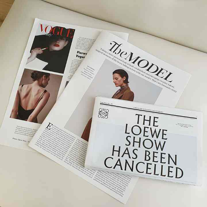 フェイク ファッション マガジン ニュースペーパー［3種］