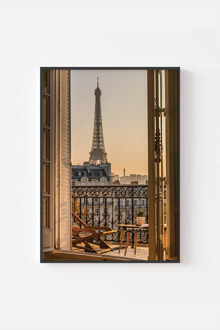 Paris, Eiffel View インテリアポスター［3サイズ］